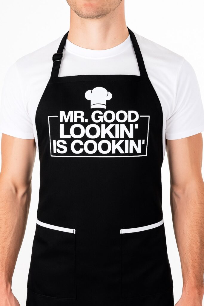 super cool apron for dad